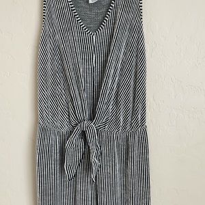 Black & White Striped Romper